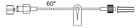 536040c Smith Medical Mini Micro Bore Extension Set Male Luer Lock