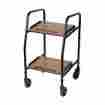 553-4058-0200 Mabis Dmi Healthcare Food Trolley Black Laminate One Utility Carts 041298230038