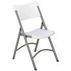 602 Interion Folding Chair Blow Molded Resin Gray Package 604747602086