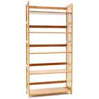 603983724408 Mugiazii Bookcase Multifunctional Storage Rack Tier Bookshelf Bamboo