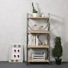 694870022035 Winsome House Natural Wood And Metal Etagere Bookcase