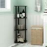 696859004063 Plastic Corner Bookcase With Open Storage