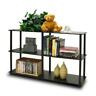 736211701015 Furinno Double Size Storage Display Rack Espresso Black