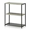 761531656257 Furinno Storage Shelf Unit Tier Dark Oak Bookshelf