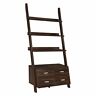 801860 Coaster Furniture Modern Leaning Bookcase Dark Walnut 021032379728
