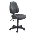 808654 Interion Multifunction Office Chair Leather Black 707022042062