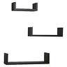 Xf11039gr 812743020593 Danya Laminated Silver Gray Floating Shelves Set