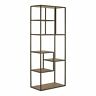 840026400848 Aurelle Home Reclaimed Pine Transitional Bookshelf Brown Bohemian