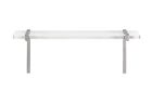 84389 Deco Rectangular Metal And Acrylic Wall Shelf 758647843893