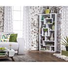 887178591611 Unbranded Kees Geometric Bookcase White Display Storage Shelves