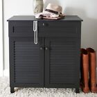 887178597316 Havenside Home Atlantic Espresso Wood Cabinet Drawer Vintage