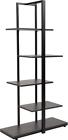 889142215035 Undisclosed Driftwood Finish Decorative Shelf With Black Metal