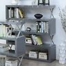 889435963179 Furniture Of America Loop Contemporary Metal Bookcase Grey