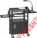 7176419 89875 Yozos Stands Balt Dual Height Laptop Cart W 2 Pull-out Shelves And A Locking Cabinet 717641898759