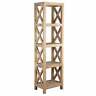8994077034735 East At Main Oakely Rubber Wood Bookcase Natural
