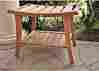 9-6815 Teaks Teak Shower Spa Pool Bench With Shelf Sturdy Adjustable 714038296815
