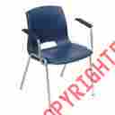 921397bl Paramount Merion Vented Stackable Chairs With Armrests Blue Package Quantity 4