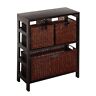 0217134  92649 Winsome Wood Leo Shelf With Baskets One Large 021713926494