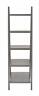 96395 Benzara Rectangular Gray Wooden Ladder Shelf