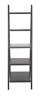 96396 Benzara Contemporary Rectangular Wooden Ladder Book Dark 696596526583