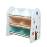 97983911 Greatdeals Wooden Kids Toy Storage Organizer With Plastic 768253388725