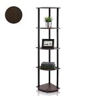 57.7x11.6x11.6in 99811db-wg-bk Furinno Corner Display Rack Multipurpose Shelving Unit 696859004117