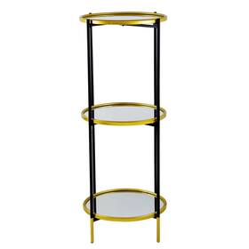 A&b Home 805845829102 Hannes 3-tier Shelf Multi Modern And Contemporary