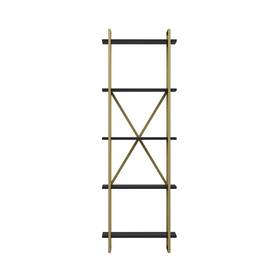 Ada Home Decor 705333804751 Elston Modern Bookcase Anthracite/gold 70.9ftft H X 23.6ftft W 13.4ftft D