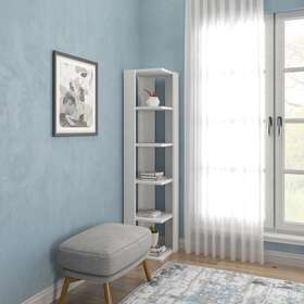 Ada Home Decor 742833158748 Bruce Modern Bookcase White And Contemporary