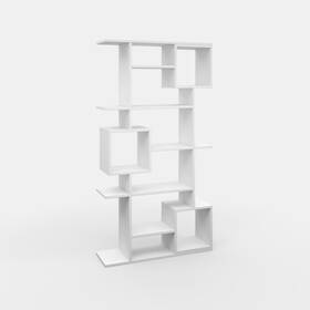 Ada Home Decor 742833158809 Barrett Modern Bookcase White And Contemporary
