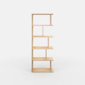 Ada Home Decor 742833158885 Bayside Modern Bookcase - 62.5ftft H X 24.3ftft W 11.4ftft D Oak