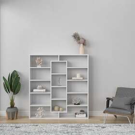 Ada Home Decor 759159595287 Berdeen Modern Bookcase White 53.43ftft H X 49.21ftft W 8.66ftft D