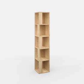 Ada Home Decor 761862274571 Baltic Modern Bookcase - 63.39ftft H X 13.39ftft W D Oak 48.5ftft