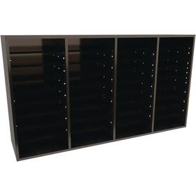 500-36-blk Adiroffice Wooden Adjustable Literature Organizer 36 Compartment Office Mail