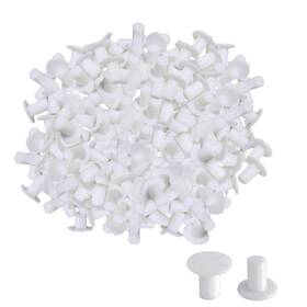 Esus-059 Agamino 100 Pcs White Hole Caps Compatible With Ikea Besta Shelf Precision Fit Bore