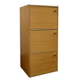 88888989 Agilent Ore Furniture Jw-187 3-level Bookshelf With Doors