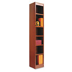Alebcs67212mc Alera Narrow Profile Bookcase Wood Veneer Medium Cherry 042167100308