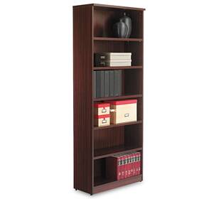 Alera 042167301149 Valencia Series Bookcase Six-shelf 31 3/4w X 14d 80 3/8h Mahogany