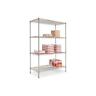 Alesw504824sr Alera Industrial Wire Shelving Starter Kit Silver 042167923327