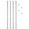 Alesw59po36sr Alera Stackable Posts For Wire Shelving High Silver 042167924157