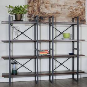 Alex Flexible Bookcase 353012600288 Davee Furniture 8-tier Etagere - 70.87 56.69 13 Walnut