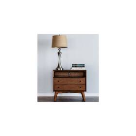 966-22 Alpine Furniture Flynn Large Nightstand Acorn