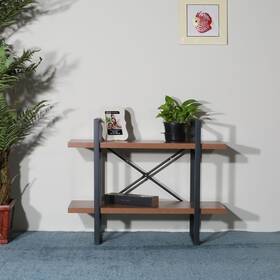 Amanda Diy And Adjustable Wood/metal Bookcases 353012600783 Carbon Loft Strohn Display Antigue 35.43