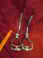 Au124 Unbranded Generic Vintage Steel Medical Gynecologist Examination Stirrups