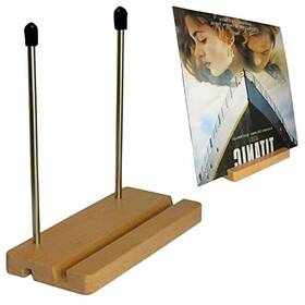 Auxphome 744591662512 Vinyl Record Storage Holder Album Display Stand Organizer Fits Brown
