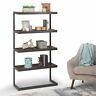 Axcern-12 Simpli Home Erina Bookcase Brown And Black