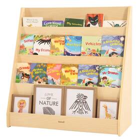 Bateso B0cs5nglj1 Kids Bookshelf For Toddlers And Babies Wooden Montessori