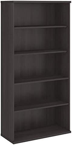 Scb136sg Bbf Bush Business Furniture Studio C 5 Shelf Bookcase - Storm Gray