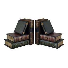 66793 Bellaa Classic Wooden Book Bookends Library Hidden Drawers Vintage Cool Creat