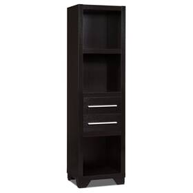 Benjara 842822179539 Spacious Media Tower With Drawers Brown Modern And Contemporary